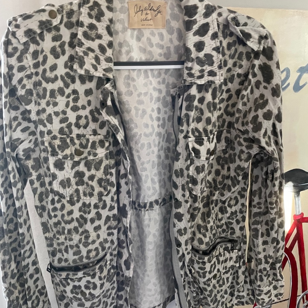 Lily Aldridge for Velvet Leopard Jacket